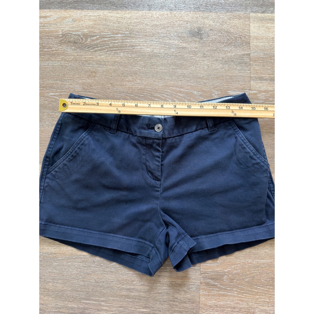 Southern Tide Leah Skipjack Navy Blue Chino Shorts Womens 6 Stretch Cotton Twill - Picture 2 of 8